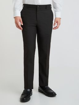 Raymond - Slim Fit Solid Brown Trouser