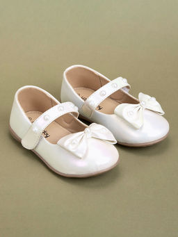 Hopscotch - Pearl Embellished Bow Applique Mary Jane