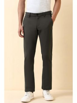 Allen Solly - Men Grey Solid Casual Trousers