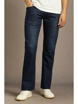 Louis Philippe - Men Navy Blue Light Slim Fit Jeans