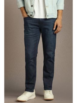 Louis Philippe - Men Navy Blue Light Smart Fit Jeans