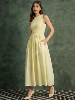 Uptownie - Yellow Stripes Regular Dress
