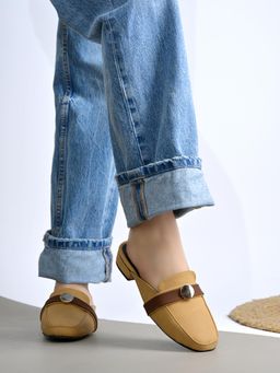 Shoetopia - Women Tan Comfortable Loafers