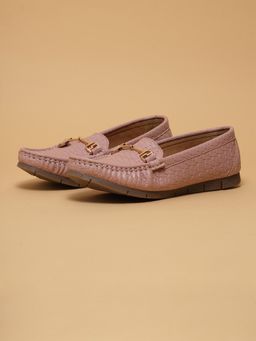 ERIDANI - Matias Pink Textured Loafers