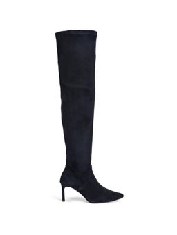 Saint G - Women Black Stretch Suede Thigh High Boots