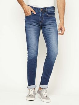 CRIMSOUNE CLUB - Men's Versatile Blue Denim Jeans