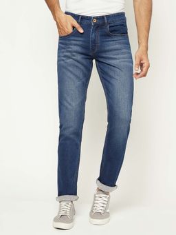 CRIMSOUNE CLUB - Men's Versatile Blue Denim Jeans