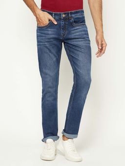 CRIMSOUNE CLUB - Men's Versatile Blue Denim Jeans