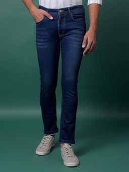 CRIMSOUNE CLUB - Men's Versatile Blue Slim Fit Denim Jeans