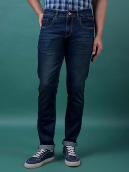 CRIMSOUNE CLUB - Men's Versatile Blue Denim Jeans