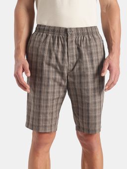 Jockey - 9005 Men Super Combed Cotton Woven Bermuda - New Black Olive