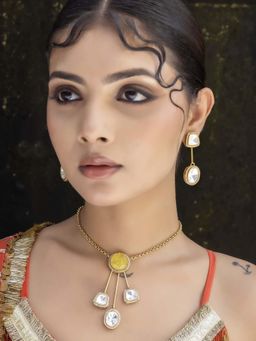 Jovi's Jewels - Swarna - Yellow Stone Jewellery Set