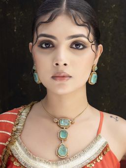 Jovi's Jewels - Zeenat - Mint Green Jewellery Set