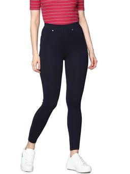 ONLY - Navy Blue High Rise Skinny Fit Leggings
