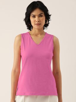 BRINNS - V-Neck Sleeveless Top Purple