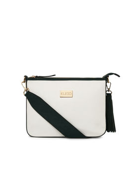 KLEIO - Party Matte Finish Structured Hobo Side Short Sling Handbag for Women and Girls White