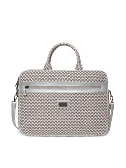 KLEIO - Grey Jacquard Laptop Bag