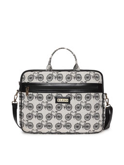 KLEIO - Black Jacquard Laptop Bag