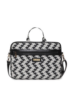 KLEIO - Black Jacquard Laptop Bag