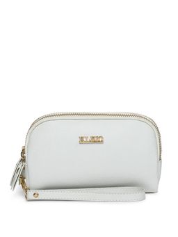 KLEIO - Vegan Leather Travel Cosmetics Toiletry Organizer Bag (WHITE)