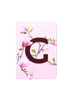 Doodle Collection - Doodle Initial G - Floral Monogram Notebook