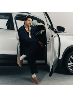 NAUVAB - Nagra Brown Suede Round Toe Loafer