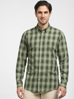 Selected - Green Check Organic Cotton Shirt