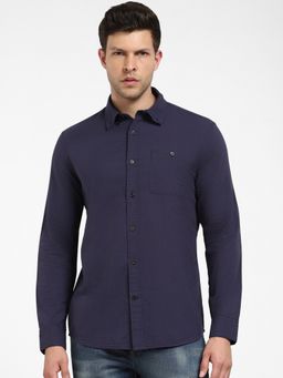 Selected - Dark Blue Striped Full Sleeves Shirt