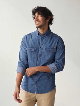 Andamen - Indigo Ridge Shirt Regular Fit
