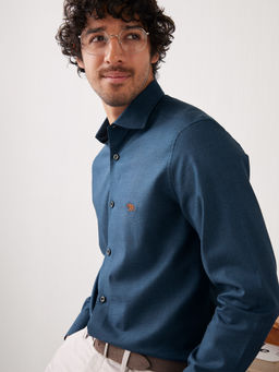 Andamen - Admiral Indigo Shirt Slim