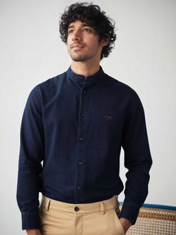 Andamen - Dark Indigo Mandarin Regular Fit