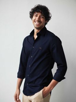 Andamen - Dark Blueberry Shirt Slim