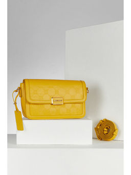 Allen Solly - Women Yellow Casual Sling Bag with Detachable Strap