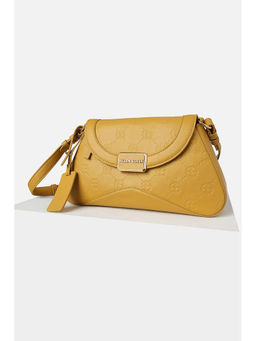 Allen Solly - Women Yellow Casual Sling Bag with Detachable Strap
