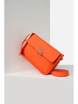 Allen Solly - Women Orange Casual Sling Bag with Detachable Strap