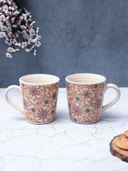 Unravel India - Ceramic Tea/Coffee Mugs (Pack of 2)