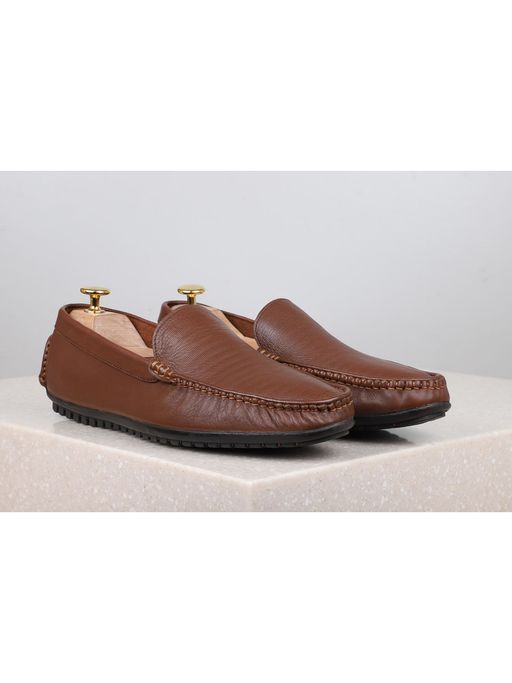 Buy PRIVO Tan Solid-plain Casual Shoes Online