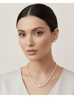 Shopsiiri - Glamora Tennis White Stone Necklace