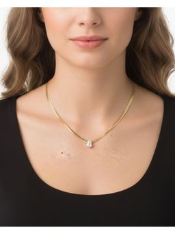 Shopsiiri - Solitaire Grace White Stone Necklace
