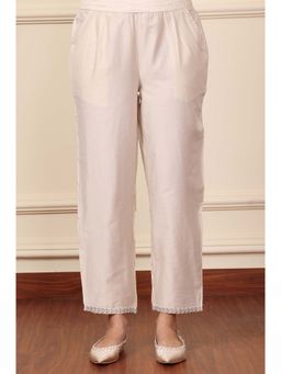 W - Solid White Pant