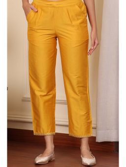 W - Yellow Solid Pant