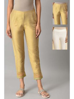 W - Multi-Color Solid Pants (Pack of 2)