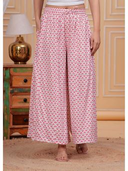 Meeranshi - White Floral Palazzo