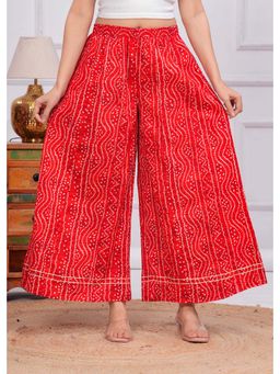 Meeranshi - Red Printed Palazzo