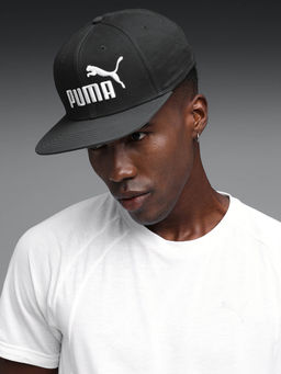 Puma - Unisex Grey Essential No. 1 Logo Flat Brim Cap