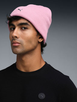 Puma - Unisex Pink Metal Cat High Crown Beanie
