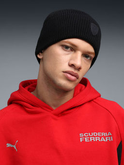 Puma - Unisex Black Ferrari Pro Mid Crown Beanie