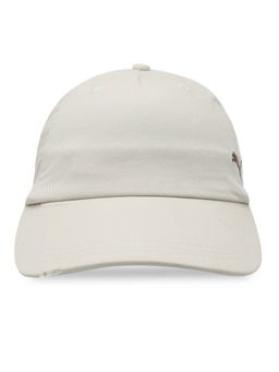 Puma - Unisex White Solid Denim Cap