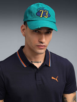 Puma - Unisex Green Embroidered Multitude Cap