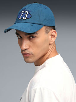 Puma - Unisex Blue Embroidered Multitude Cap